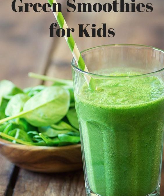 HTML We are sharing photo of green smoothies for kids.