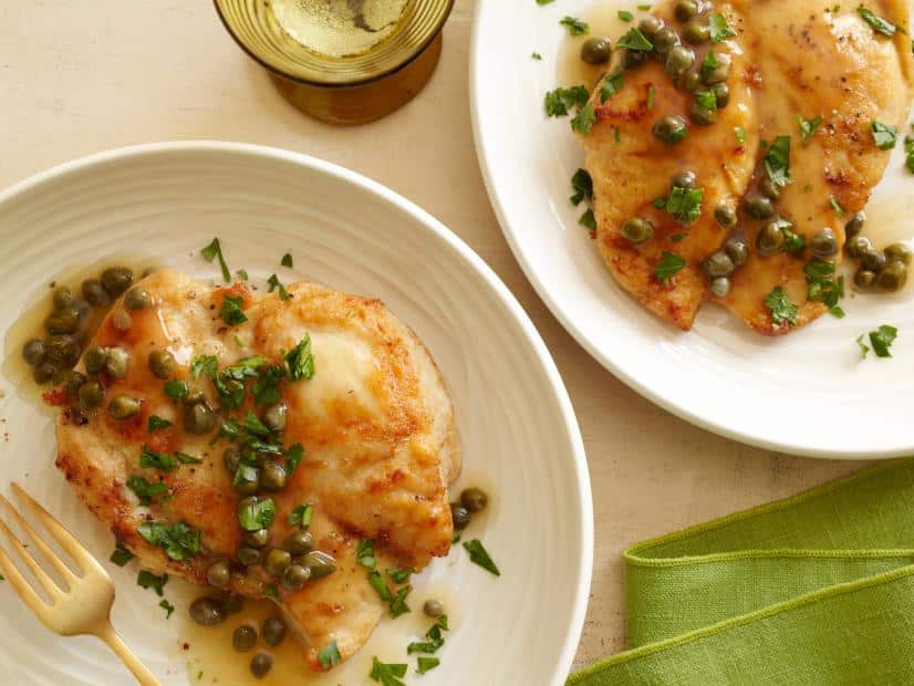 Chicken Piccata Dish: Healthy Meal and Food