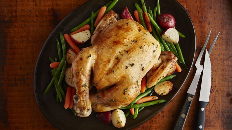 Herb-Roasted Chicken with Root Vegetables: Healthy Meal