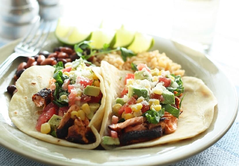 Blackened Salmon Tacos Dish: Healthy Meal and Food